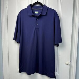 Ben Hogan Performance Polo Shirt Mens XL Blue Short Sleeve Collared Top Golf